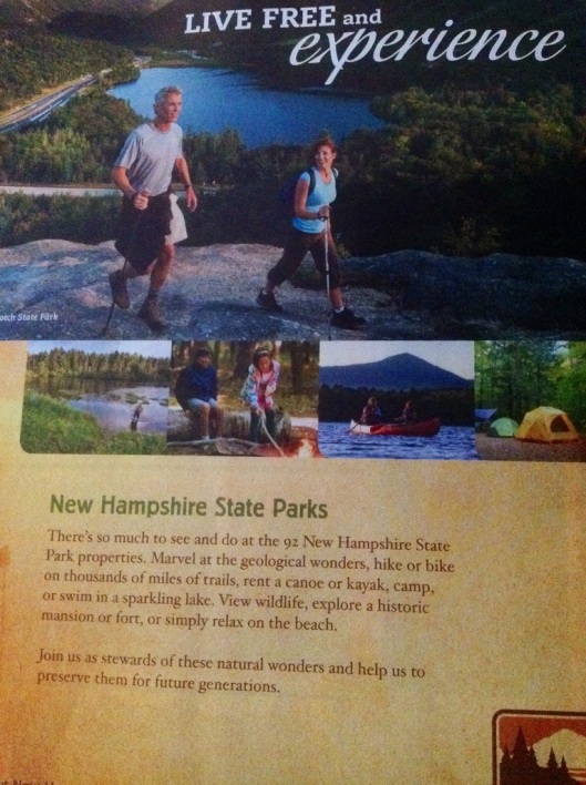 Many destinations want you to "experience" them.  This one for New Hampshire invites you in for just such an experience.