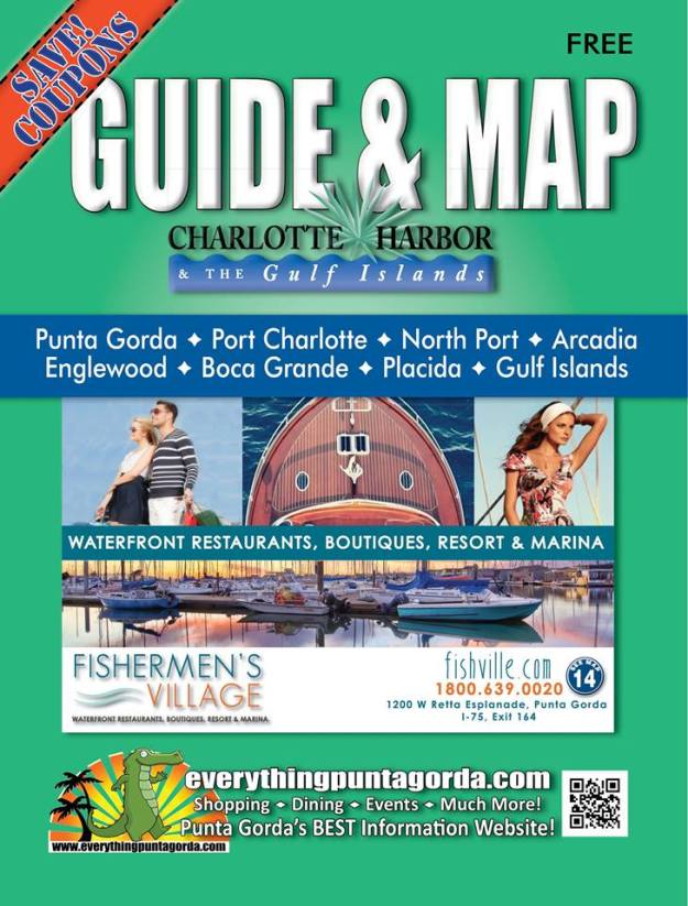 Charlotte Harbor in Florida has a guide and map that is distributed just about everywhere in that area.